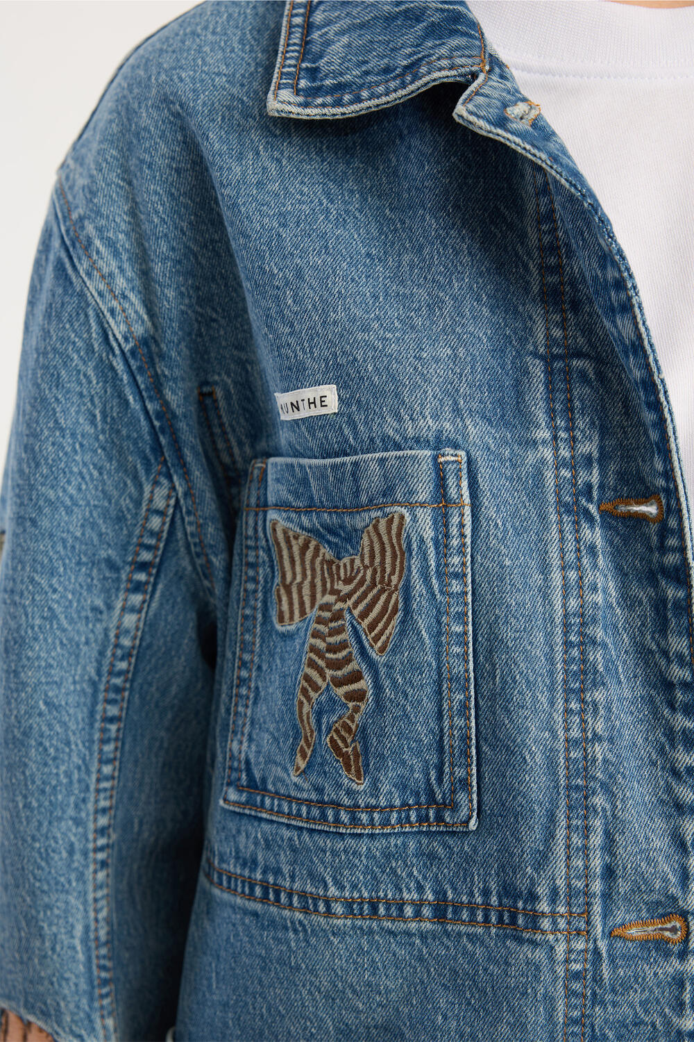 Braulia denimjakke - blå